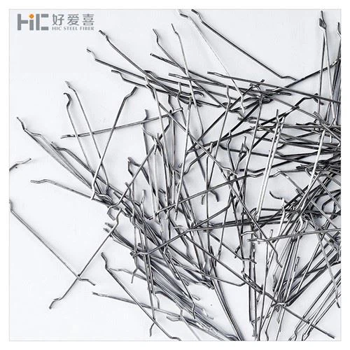 Закачен край стомана влакно